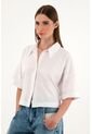 Tennis Camisa Blanca Cuello Clásico Para Mujer de Tennis