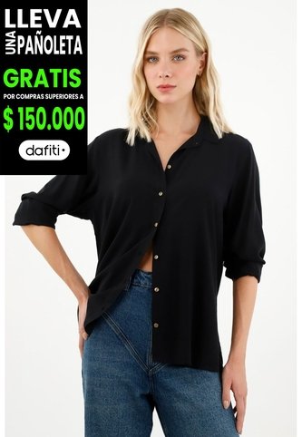 Tennis Camisa Manga Larga Negra Para Mujer Tennis