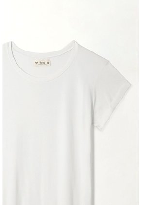 Tennis Camiseta Manga Corta Blanca Para Mujer