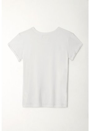 Tennis Camiseta Manga Corta Blanca Para Mujer