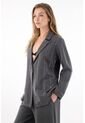 Tennis Abrigo Tipo Blazer Con Apliques De Brillo Gris Para Mujer de Tennis