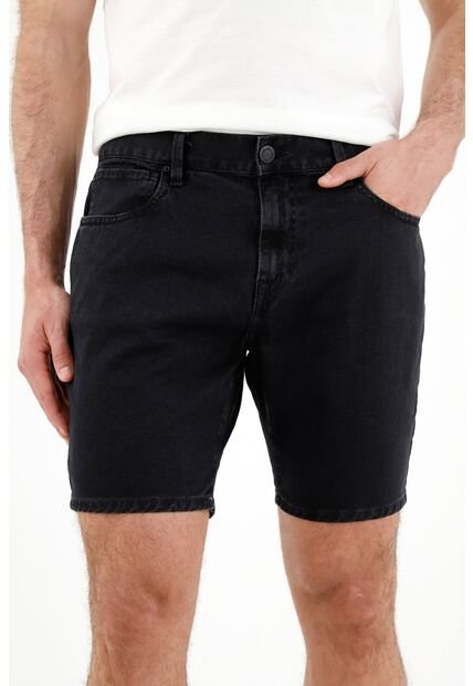 Bermuda Negra Tipo Nudy Para Hombre