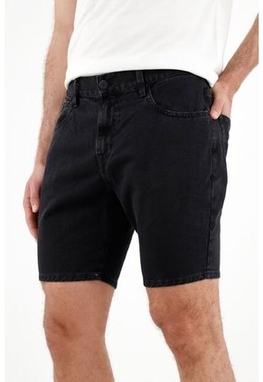Bermuda Negra Tipo Nudy Para Hombre