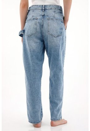 Tennis Jean Slouchy Tiro Bajo Con Jota Asimétrica Para Mujer