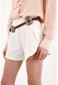 Tennis Short Con Pretina Elástica Y Silueta Sport Crudo Para Mujer de Tennis