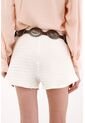 Tennis Short Con Pretina Elástica Y Silueta Sport Crudo Para Mujer de Tennis