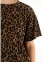 Tennis Camiseta Oversized Estampado Animal Print Para Mujer de Tennis