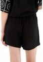 Tennis Short En Tela Bordada Tipo Ojalillo Negro Para Mujer de Tennis
