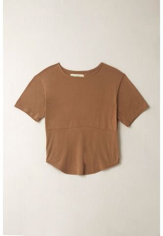 Tennis Camiseta Con Corte Tipo Corsé Café Para Mujer Tennis