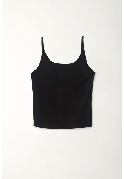 Tennis Camiseta Tipo Esqueleto En Tejido Liviano Negra Para Mujer