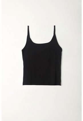 Tennis Camiseta Tipo Esqueleto En Tejido Liviano Negra Para Mujer