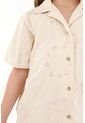 Camisa Crudo En Ojalillo Para Niña de Tennis