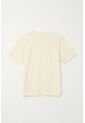 Camiseta Básica Con Raqueta Bordada Crudo Para Niño de Tennis