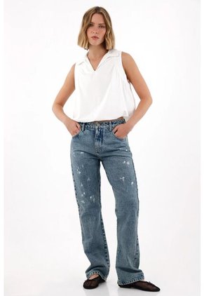 Tennis Camisa Manga Sisa De Silueta Englobada Crudo Para Mujer