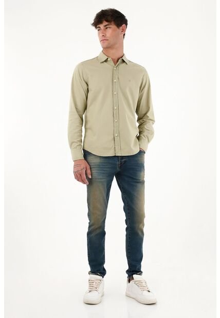 Tennis Jean Azul Tono Medio Skinny Para Hombre