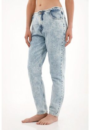 Tennis Jean Mom Tiro Bajo Sin Pretina Para Mujer