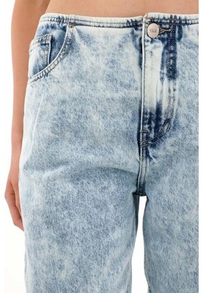 Tennis Jean Mom Tiro Bajo Sin Pretina Para Mujer