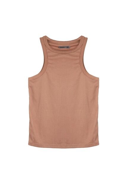 Camiseta Café Tipo Esqueleto Para Mujer