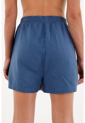 Tennis Bermuda Tejida Con Pretina Elástica Para Mujer