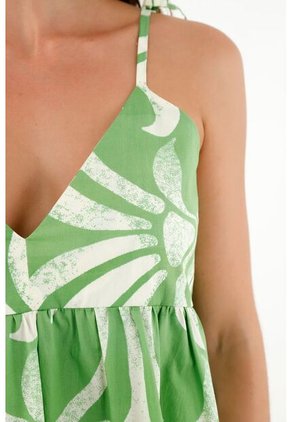 Vestido Corto Estampado Para Mujer