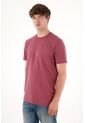 Camiseta Con Raqueta Estampada Roja Para Hombre de Tennis