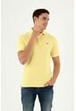 Camiseta Polo Amarilla Con Bordado Para Hombre de Tennis