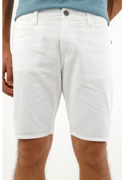 Bermuda Blanca Cinco Bolsillos Para Hombre