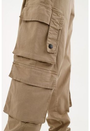 Pantalón Tipo Jogger Café Para Hombre