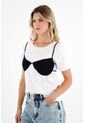 Tennis Top Negro Tejido Para Mujer de Tennis