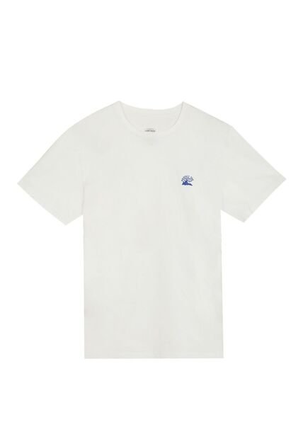 Tennis Camiseta Blanca Regular Fit Con Mini Print Para Hombre