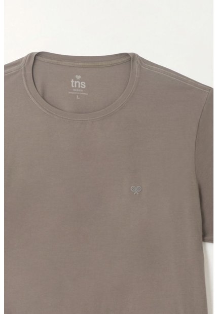 Tennis Camiseta Cuello Redondo Gris Para Hombre