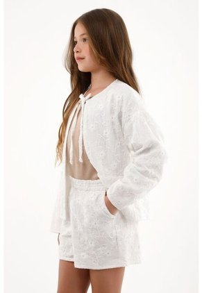 Bermuda Crudo En Ojalillo Para Niña