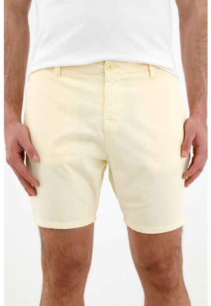Bermuda Amarilla Tipo Chino Para Hombre