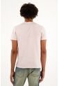 Camiseta Manga Corta Rosada Para Hombre de Tennis