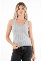 Tennis Camiseta Gris Manga Sisa Para Mujer de Tennis