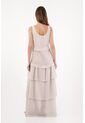 Tennis Vestido Asimétrico Con Boleros Crudo Para Mujer de Tennis