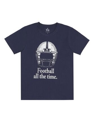 Tennis Camiseta Azul Básica De Manga Corta Para Hombre Tennis