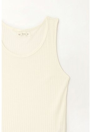 Tennis Camiseta Manga Sisa Crudo Entallada Para Mujer De Silueta Ajustada