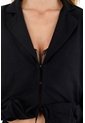 Tennis Chaqueta Con Sesgo En Ruedo Negra Para Mujer de Tennis