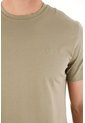 Tennis Camiseta Manga Corta Con Raqueta Bordada Verde Para Hombre de Tennis