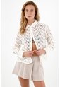Tennis Camisa Crudo Tejida Para Mujer de Tennis
