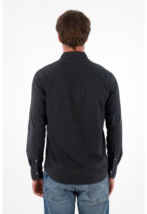 Tennis Camisa Manga Larga Negra Para Hombre