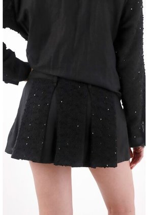 Tennis Falda Short De Tablas Con Lentejuelas Para Mujer