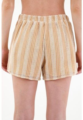 Bermuda Tejida Crudo Para Mujer