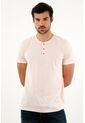 Camiseta Cuello Neru Rosada Para Hombre de Tennis