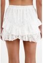 Falda En Ojalillo Blanca Para Mujer de Tennis