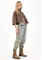 Tennis Jean Slouchy Con Doble Pretina Azul Para Mujer de Tennis