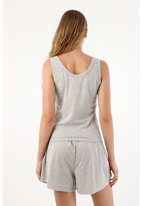 Tennis Pijama De Short Gris Para Mujer