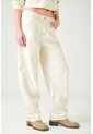Tennis Pantalón Wide Leg Con Textura De Rombos En Denim Crudo Para Mujer de Tennis