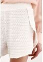 Tennis Short Con Pretina Elástica Y Silueta Sport Crudo Para Mujer de Tennis